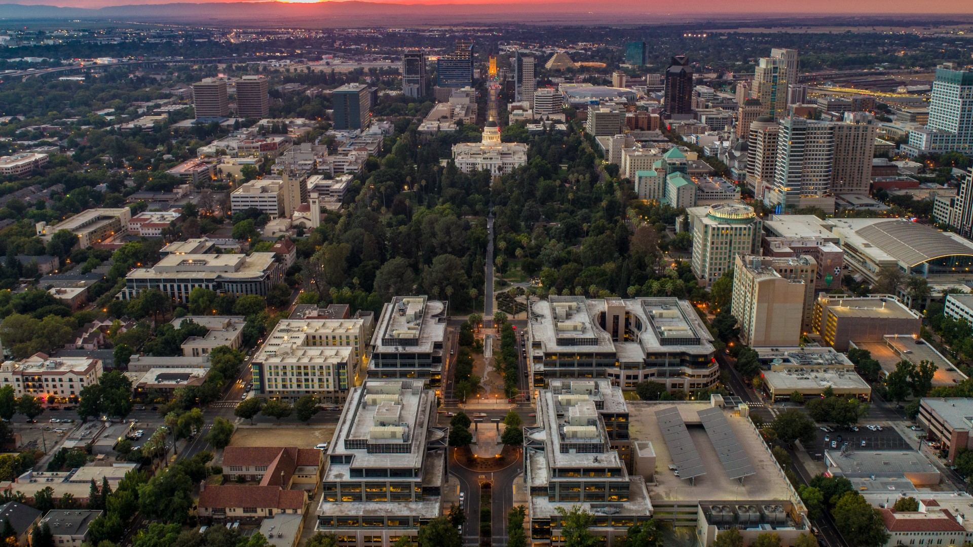 Sacramento City Skyline